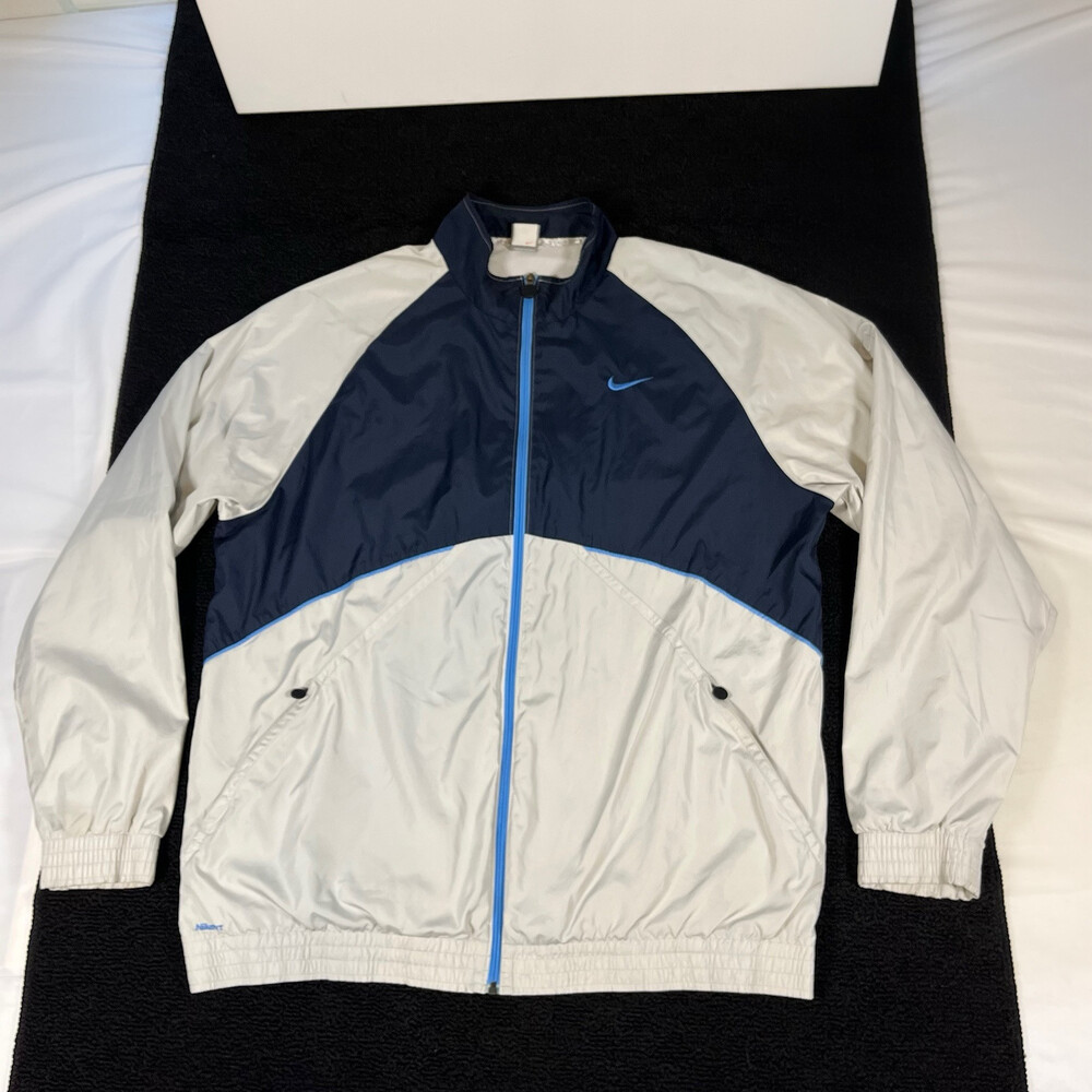 Vintage Nike Jacket Mens 2XL Windbreaker NikeFit Storm Fit Track 90s Swoosh